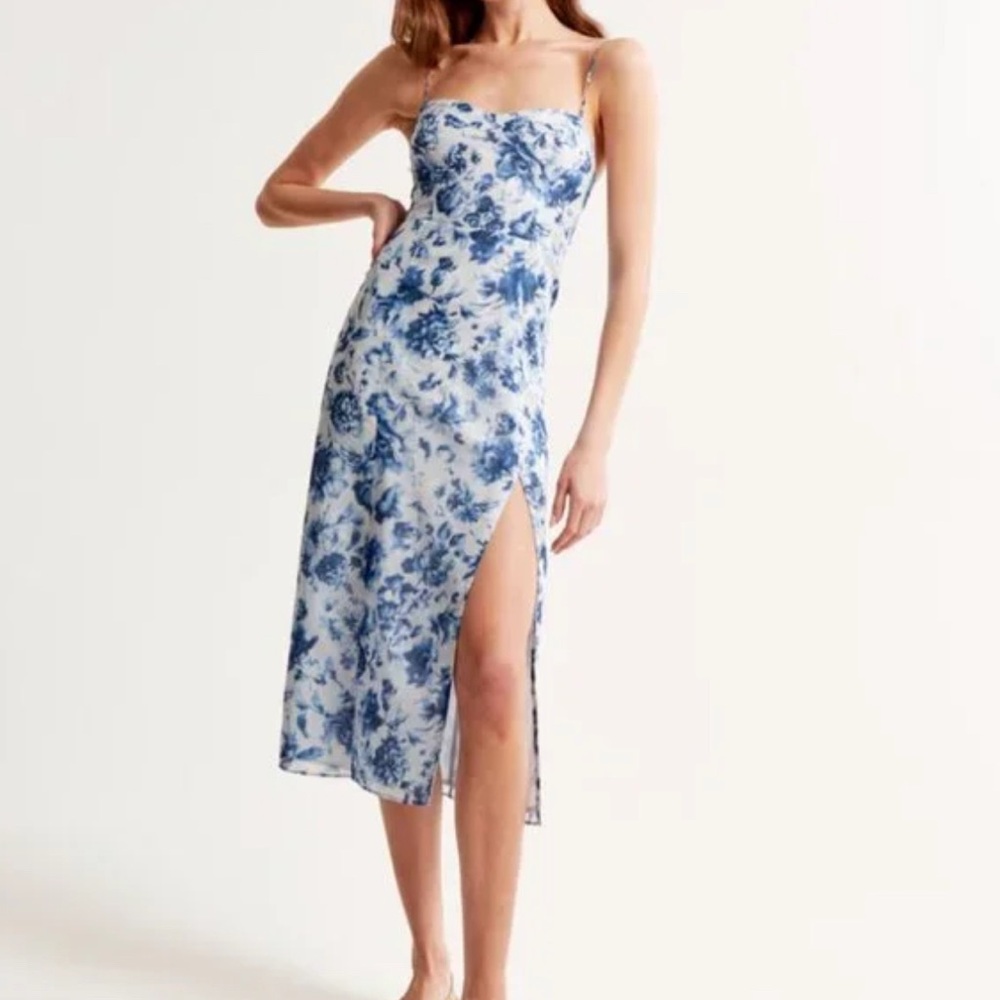 Abercrombie & Fitch Blue Floral Dress